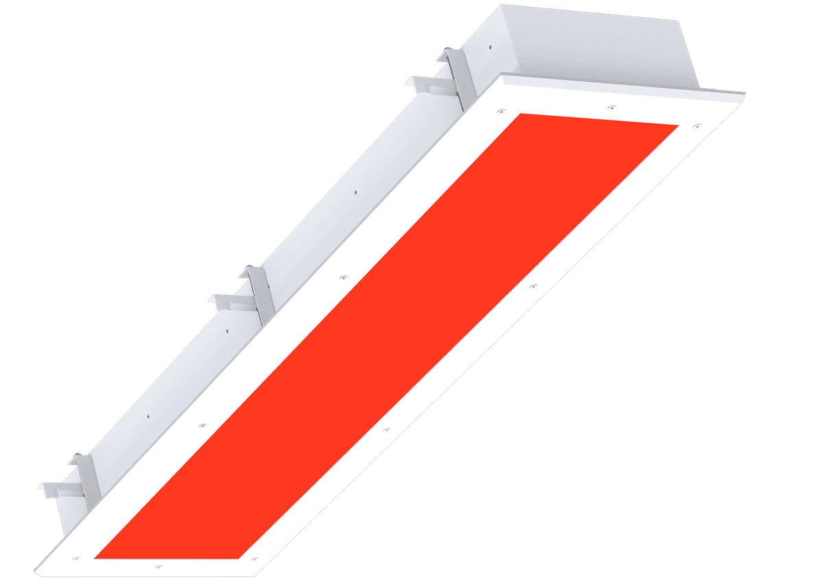 Main product image for Amico's Lights Cleanroom Series 1' x 4' Cleanroom Universal Red