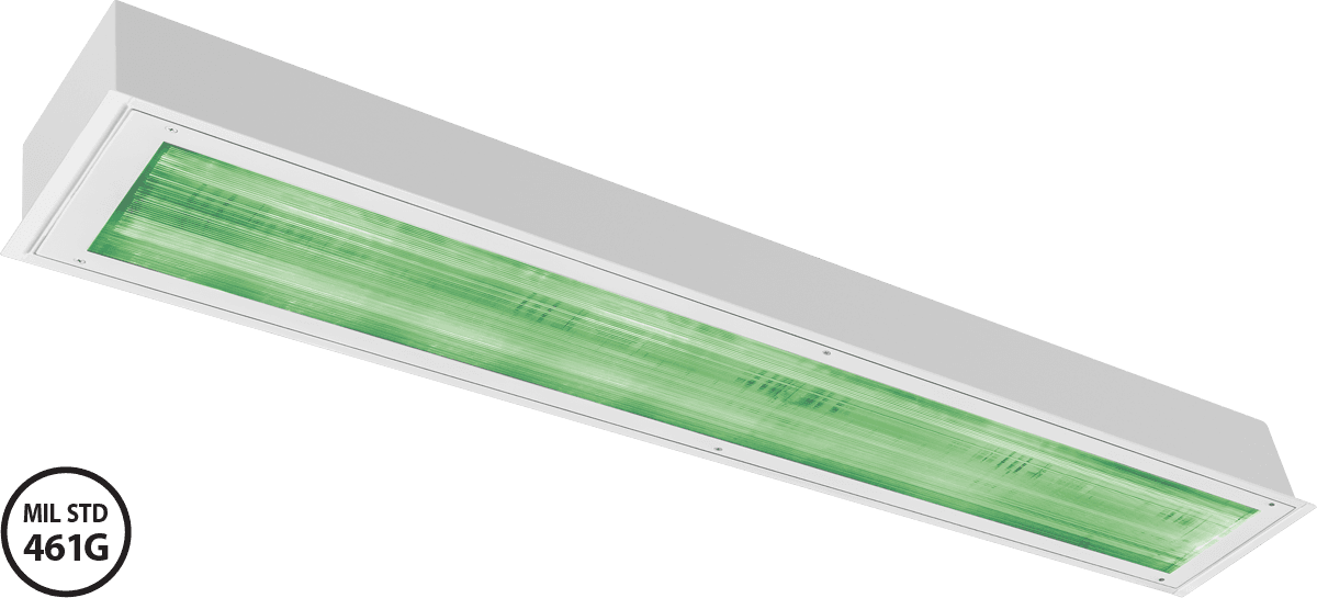 Amico Product: Solar Surgical 1' x 4' Luminaire Green and White - MIL
