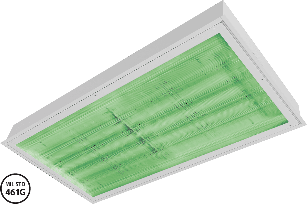 Amico Product: Solar Surgical 2' x 4' Luminaire Green and White - MIL
